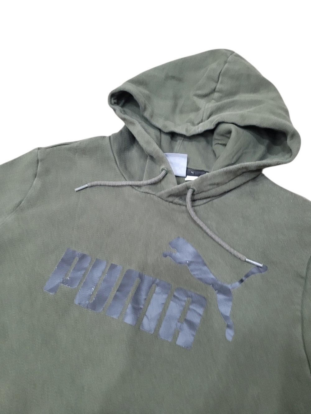 2/$20 Puma Green & Black Classic Logo Hoodie Top Size: Small